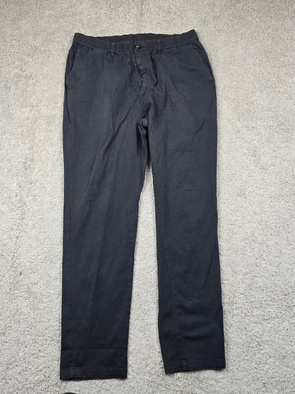 Cove USA Chino Pants Men’s 36X32 Dark Gray Stretch Waist Elastic Athleisure USA
